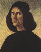 Sandro Botticelli Portrait of Michele Marullo (mk36) oil painting